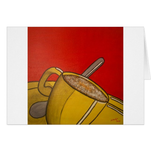 Schaumiger Kaffee III (Vorderseite (Horizontal))