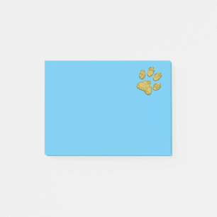 Schaumkatzenpferd - Gold Post-it Klebezettel