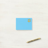 Schaumkatzenpferd - Gold Post-it Klebezettel (Auf Schreibtisch)