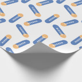 Schaumpfeil mit eigenem Namen Geschenkpapier (Ecke)