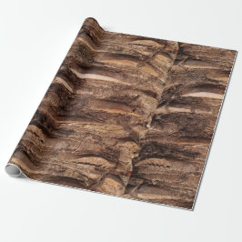 SCHAUMSPIELE: Palm Tree Bark Wrapping Paper Geschenkpapier