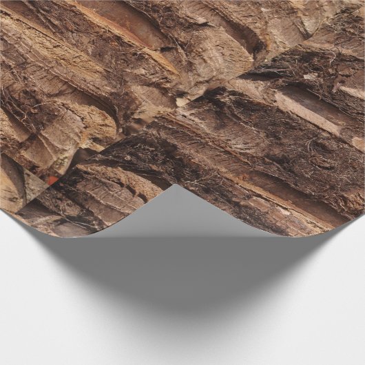 SCHAUMSPIELE: Palm Tree Bark Wrapping Paper Geschenkpapier (Ecke)