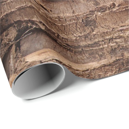 SCHAUMSPIELE: Palm Tree Bark Wrapping Paper Geschenkpapier (Rolleneckpunkt)