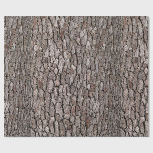SCHAUMSPIELE: Pine Tree Bark Wrapping Paper Geschenkpapier (Flach)