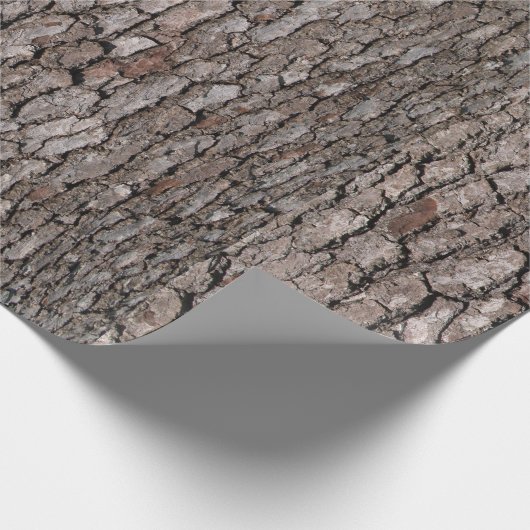 SCHAUMSPIELE: Pine Tree Bark Wrapping Paper Geschenkpapier (Ecke)