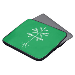 Schaumstoff-Laptop-Hülle mit weißem Schössling auf Laptopschutzhülle
