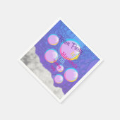 Schaumstoff Party Geburtstag Serviette (Ecke)