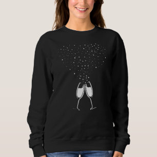 Schaumwein aus Prosecco und Motiv zum Toben Sweatshirt