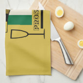 Schaumwein Geschirrtuch (Viertel Falte)