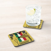 Schaumwein Getränkeuntersetzer (Rechte Seite)