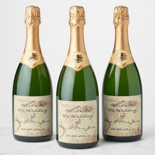 Schaumwein (oder Wein) Flaschenetiketten - feiern Schaumweinetikett (Flaschen)