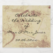 Schaumwein (oder Wein) Flaschenetiketten - feiern Schaumweinetikett (Einzelnes Label)