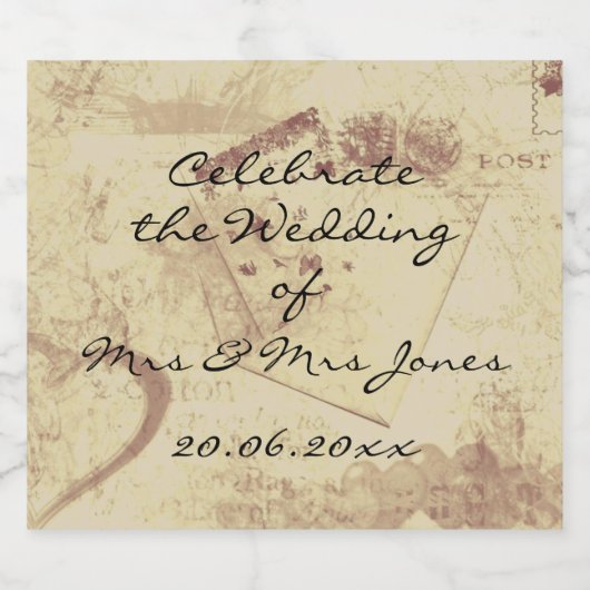 Schaumwein (oder Wein) Flaschenetiketten - feiern Schaumweinetikett (Einzelnes Label)