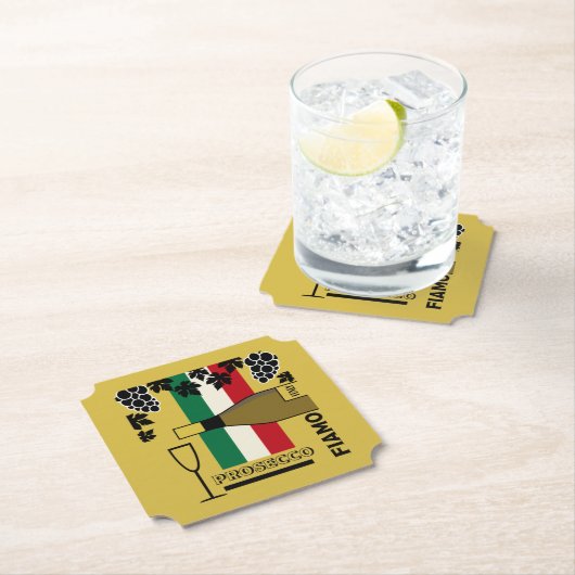 Schaumwein Untersetzer (Vor Ort)