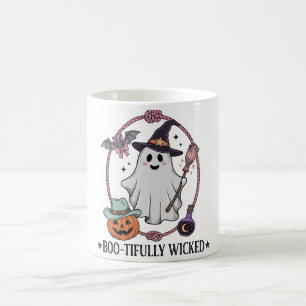 Schaurig-hübscher Hexengeist Halloween Kaffeetasse