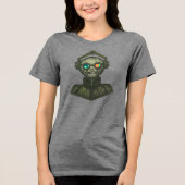Schauschädel Tri-Blend shirt (Vorderseite)
