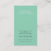 Schauspiel-Agent-Agentur-Show-Geschäfts-Karten Visitenkarte (Rückseite)