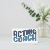 Schauspiel Coach Business Cards Visitenkarte (Stehend Vorderseite)