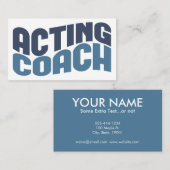Schauspiel Coach Business Cards Visitenkarte (Vorne/Hinten)