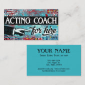 Schauspiel Coach für die Vermietung von Visitenkar Visitenkarte (Vorne/Hinten)