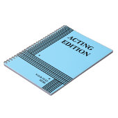 Schauspiel Edition Play Script Styling Notebook Notizblock (Linke Seite)