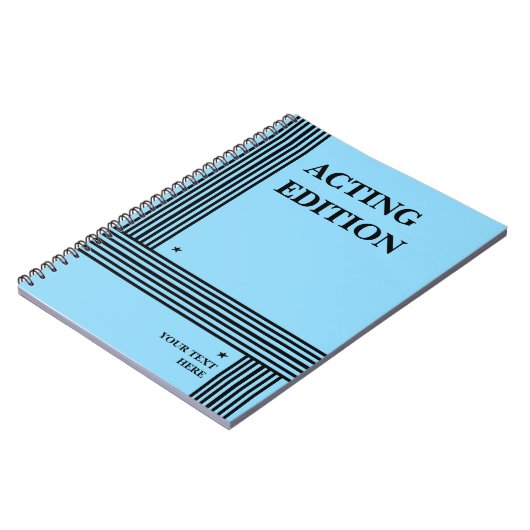 Schauspiel Edition Play Script Styling Notebook Notizblock (Linke Seite)