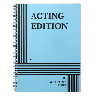 Schauspiel Edition Play Script Styling Notebook Notizblock