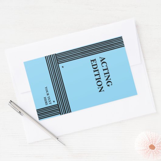 Schauspiel Edition - Skriptformatierung abspielen Rechteckiger Aufkleber (Umschlag)