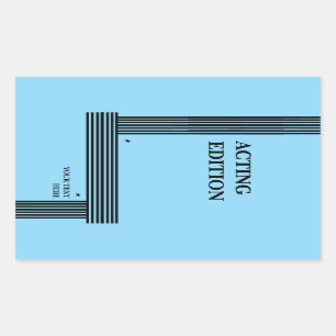 Schauspiel Edition - Skriptformatierung abspielen Rechteckiger Aufkleber