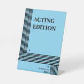 Schauspiel Edition - Skriptformatierung abspielen Sockelschild (Vorderseite)