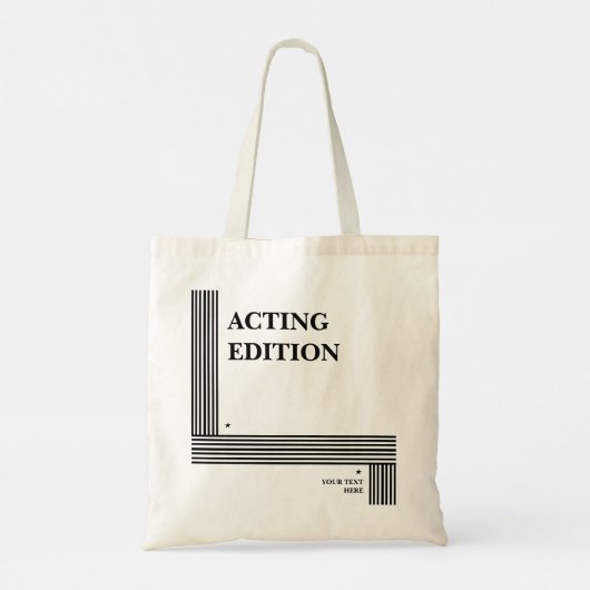 Schauspiel Edition - Skriptformatierung abspielen Tragetasche (Rückseite)