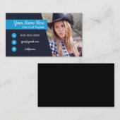 Schauspiel-Fotokartenvorlage  Visitenkarte (Vorne/Hinten)