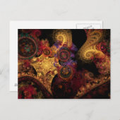 Schauspiel-Fraktal Postkarte (Vorne/Hinten)