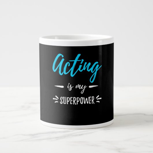 Schauspiel ist meine Schauspielerin oder Schauspie Jumbo-Tasse (Vorderseite)