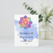 Schauspiel Kleines Rumi Zitat Farbe anhalten Postkarte (Stehend Vorderseite)