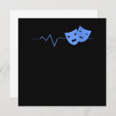 Schauspiel Maske Theater Schauspielerin Dankeskarte (Vorne/Hinten)