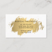 Schauspiel maskiert lächelnd traurig visitenkarte (Rückseite)