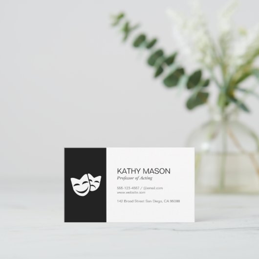 Schauspiel Visitenkarte (Stehend Vorderseite)