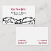Schauspieleeyewear-optische Vision Visitenkarte (Vorne/Hinten)
