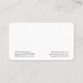 Schauspieleeyewear-Wolken-Imitat-Flanell Visitenkarte (Rückseite)