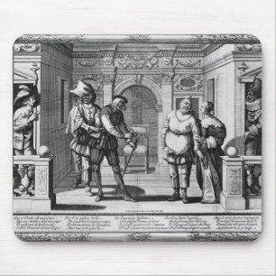 Schauspieler am Theater von Hotel de der Burgund Mousepad