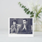 Schauspieler Benedicta Leigh und Michael Aldridge Postkarte (Stehend Vorderseite)