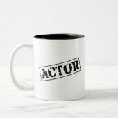 Schauspieler-Briefmarke Zweifarbige Tasse (Links)