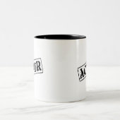 Schauspieler-Briefmarke Zweifarbige Tasse (Mittel)