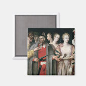 Schauspieler der Commedia dell'Arte Magnet (Vorderseite/Rückseite)