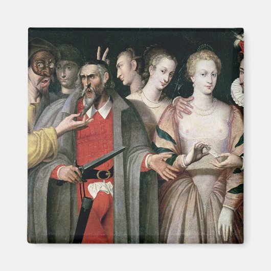 Schauspieler der Commedia dell'Arte Magnet (Vorne)