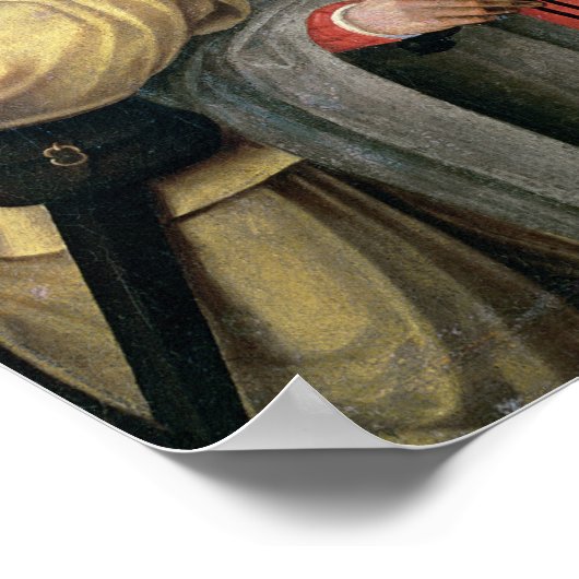 Schauspieler der Commedia dell'Arte Poster (Ecke)