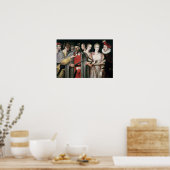 Schauspieler der Commedia dell'Arte Poster (Küche)