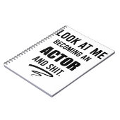 Schauspieler Graduierungsparty Funny Gift Theater Notizblock (Linke Seite)