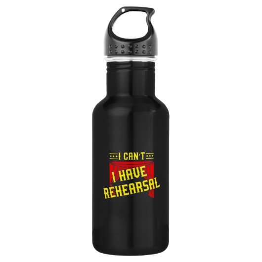Schauspieler haben Probe Edelstahlflasche (Vorderseite)